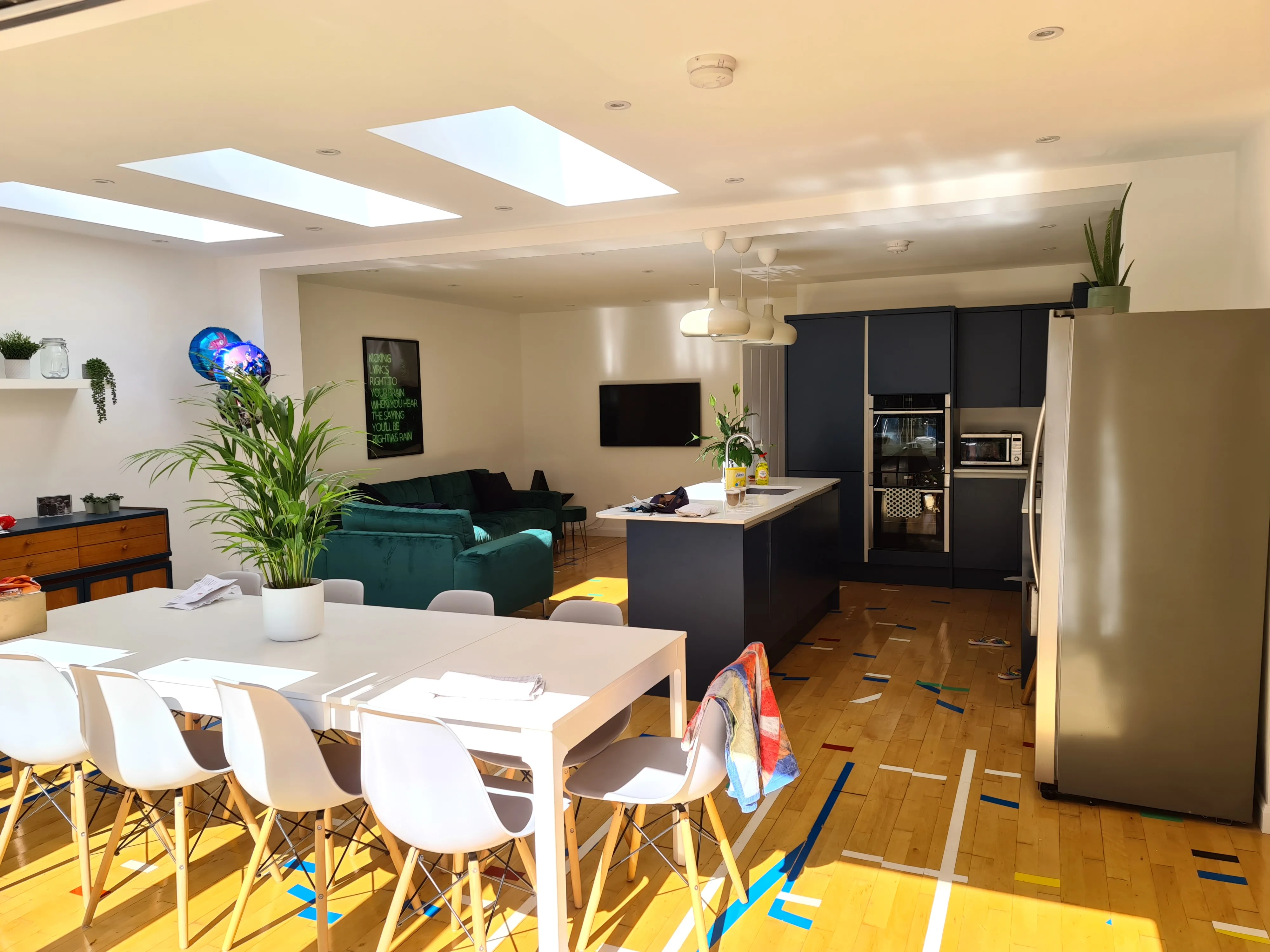 Modern kitchen refurbishment with an open layout and natural light